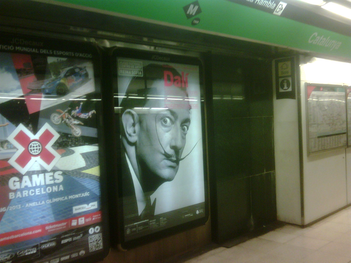 MUPI de Metro en Barcelona